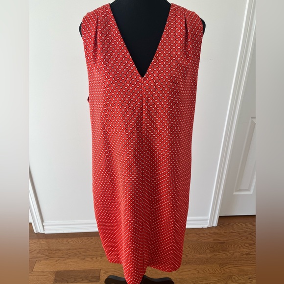 BANANA REPUBLIC Women Print Pleated-Shoulder Shift Dress - Picture 2 of 7